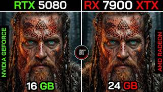 Rtx 5080 Vs Rx 7900 Xtx Insane Frame Rates Ryzen 7 9800X3D Power
