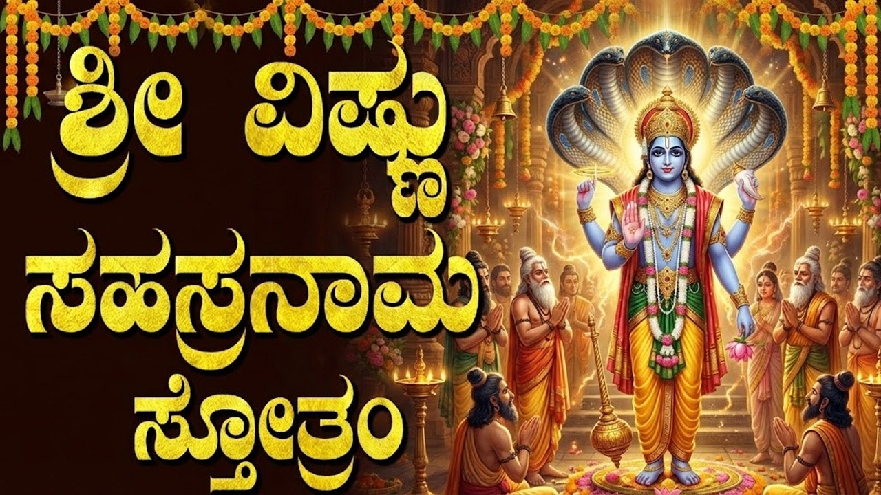 ಶ್ರೀ ವಿಷ್ಣು ಸಹಸ್ರನಾಮ ಸ್ತೋತ್ರಂ 🙏| Powerful 108 Names of Lord Vishnu | Sri Vishnu Sahasranamam Stotram