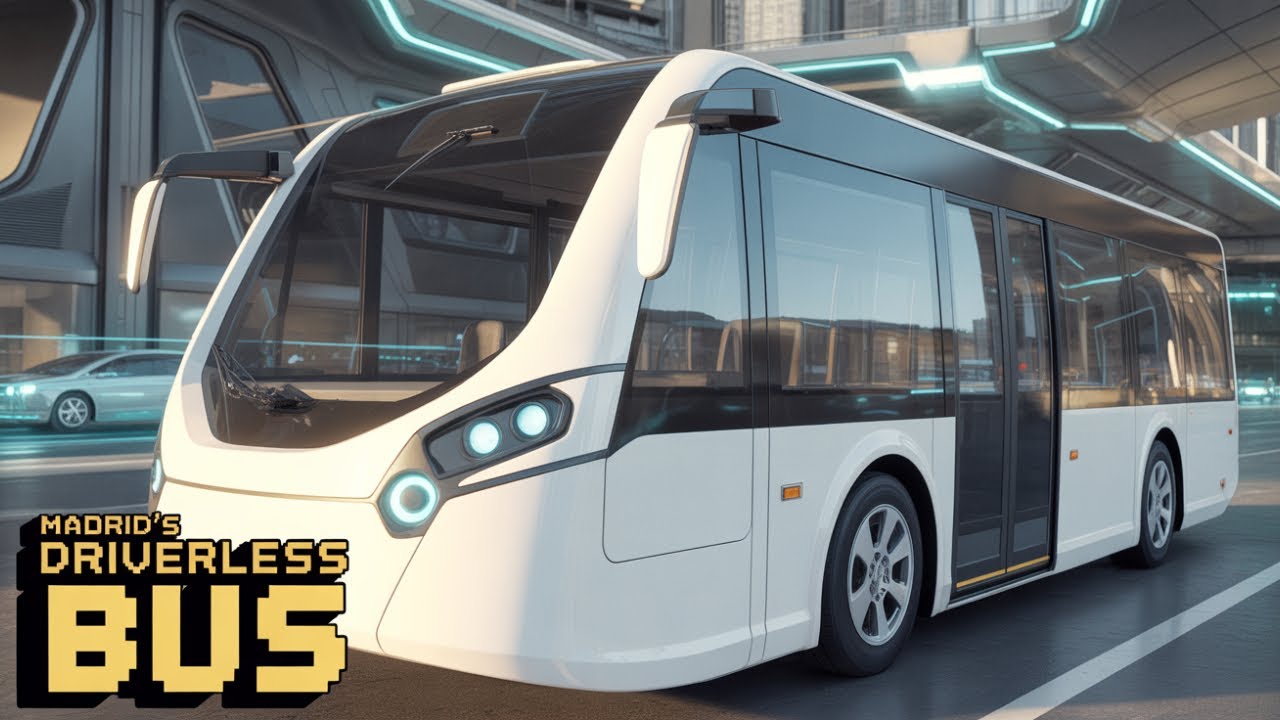 This Bus Has NO DRIVER! Inside Madrid’s Autonomous Public Transport Test