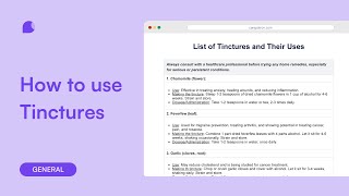 Tinctures: What are they?
