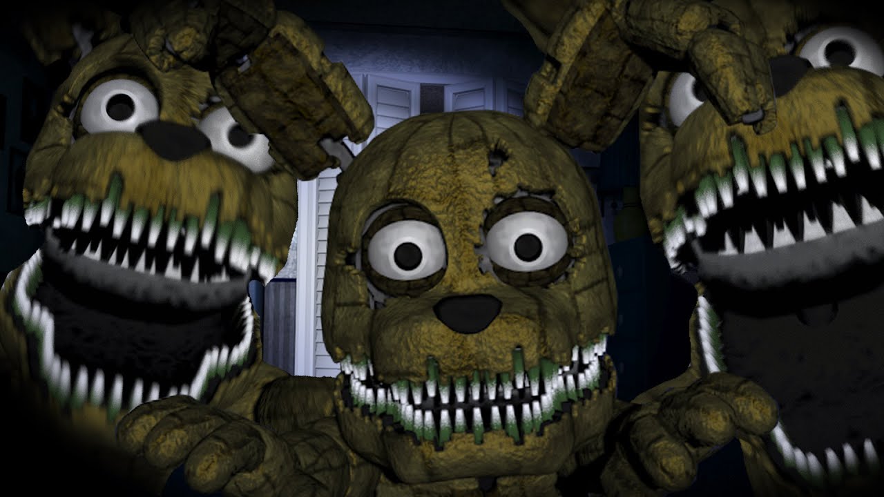 Five Nights at Freddy's 4 Plushtrap Jumpscare