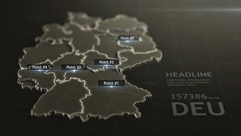 Germany 3D Map After Effects Templates