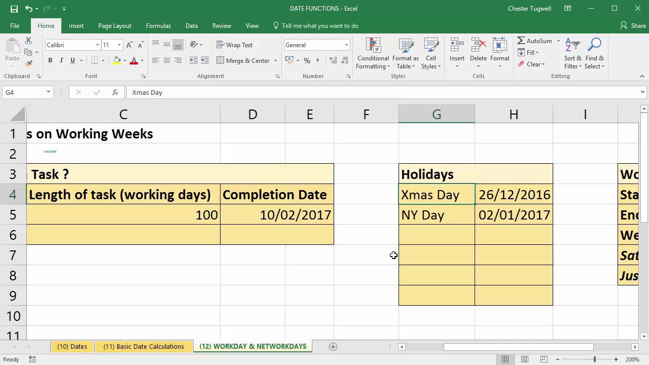 Gantt Chart Without Weekends