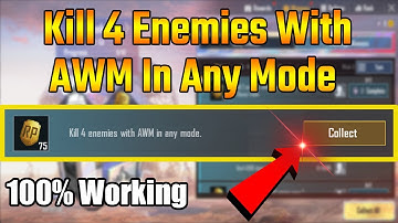 Kill 4 enemies with AWM in any mode