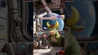 Space Shock! Bananacow &amp; Mouse Control Robot Arm as Glowing UFOs Fly Over Earth 太空驚魂！窗外突現大量發光UFO飛越地球