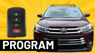 Easy Program Toyota Highlander Smart Key Fob