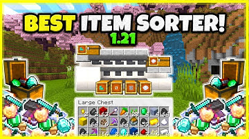 BEST ITEM SORTER EVER!! (ALL ITEMS!) In Minecraft Bedrock 1.21