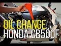 Changing Oil on a CB500F