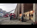 Пожар в складских помещения на ул. Мичурина в Томске (22 октября 2021 года)