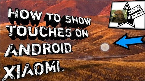 How to show touches and pointer location on Android XIAOMI.