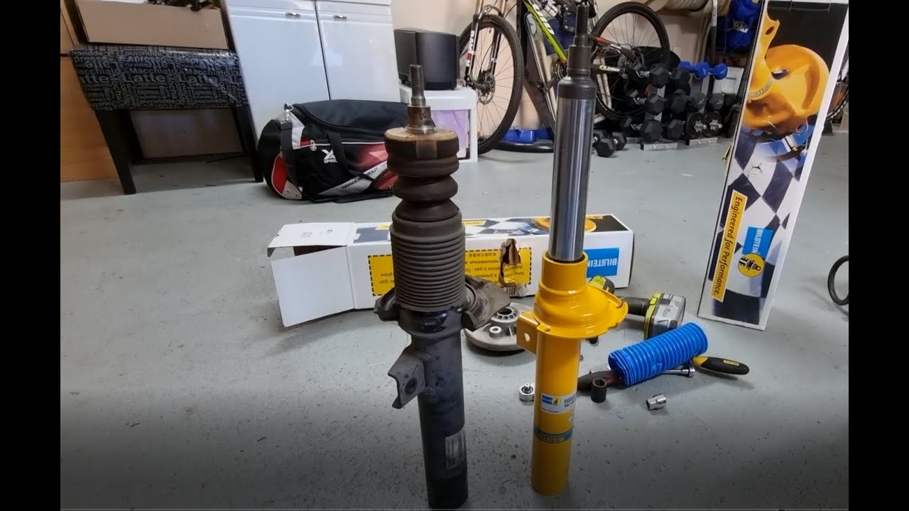 BMW X3 2011 F25 Front shocks struts replacement Bilstein B6 - YouTube