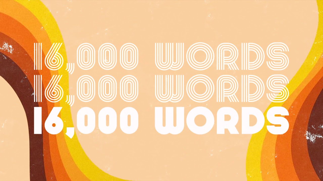 16 000 Words Week 4 YouTube 16 000 Words Week 4 YouTube