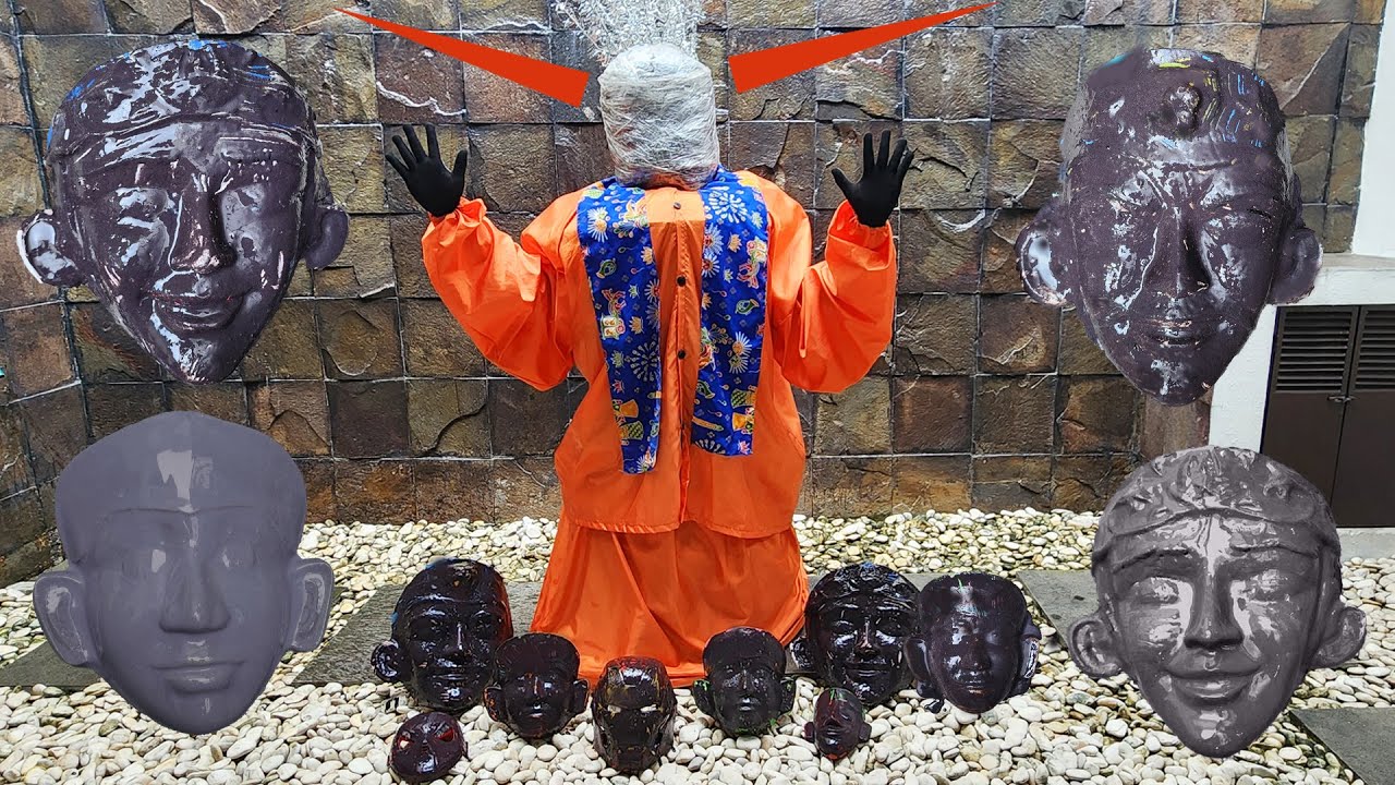 Temukan Lalu Cuci Bersih Lumpur Rawa Di Kepala Ondel Ondel Yang Cocok Badan Ondel Pak Kumis 765