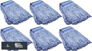 Mop Head Replacement Commercial Heavy Duty String Blue Wet Mop Heads