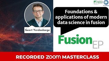 Foundations & applications of modern data science in fusion