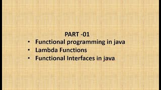Lambda Functions in java