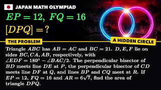 Japan Math Olympiad | Can You Solve This | Two Hidden Circles