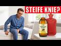 Morgens steife Knie? So wenden Sie Rizinusöl mit Wärme richtig an