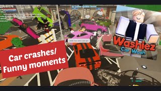 Washiez Car Crashes/ Funny Moments (ROBLOX Car Wash) screenshot 4