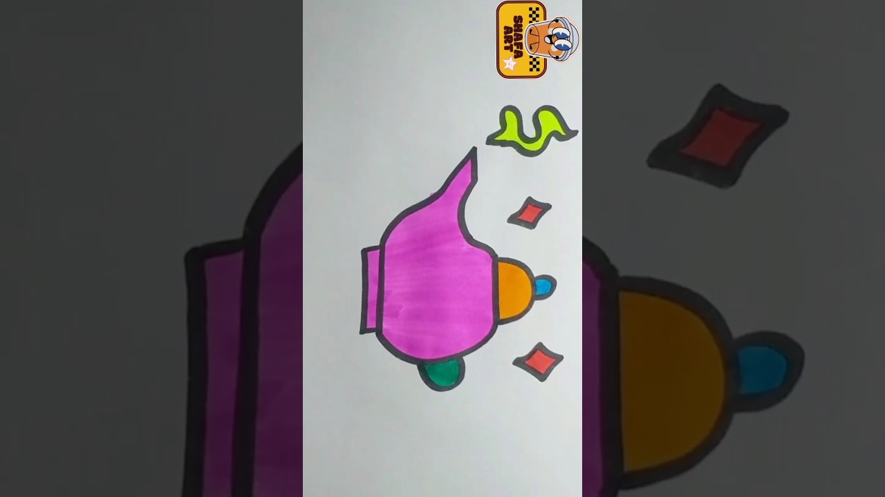 Aladdin naam toh suna hoga | Genie lamp drawing| 