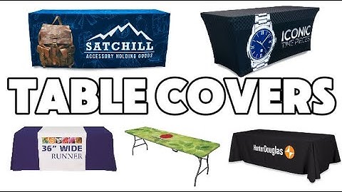 Enhance Your Brand Presence with Custom Table Covers | Fitted, Throw, Runner & More