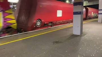 Class 66 passing Woolwich Arsenal