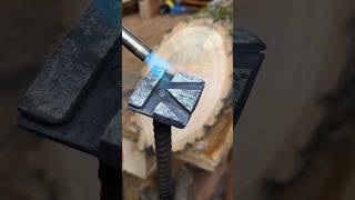 Happy Cowboy Thursdays I made a branding iron logo tested on a log #shorts #shortvideo #diy