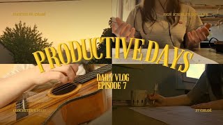 📚 productive days ep. 7 | homework, music and cooking | clochette