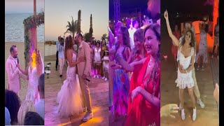 رقص نيللي كريم وغناء الشرنوبي في حفل زفاف المخرج عمرو سلامة