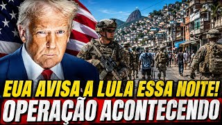 LULA É AVISADO SOBRE OPERAÇÃO QUE ACONTECENDO PELOS EUA!