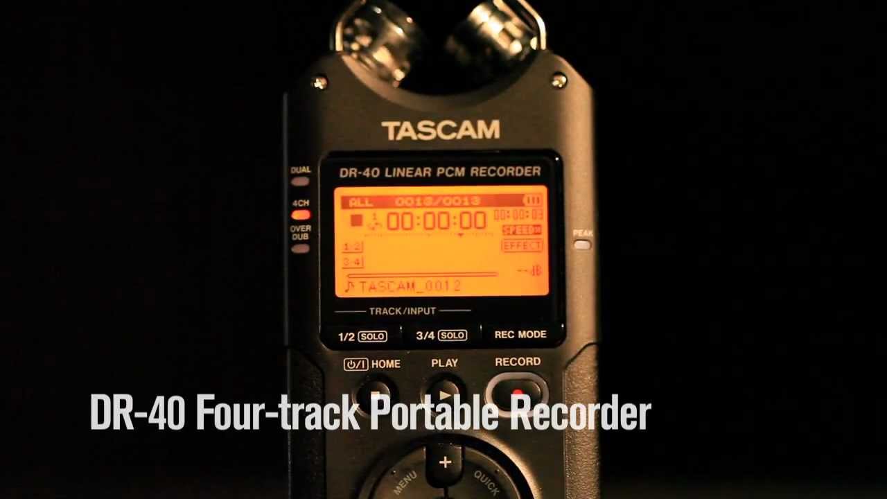 Tascam DR-40 - Transom