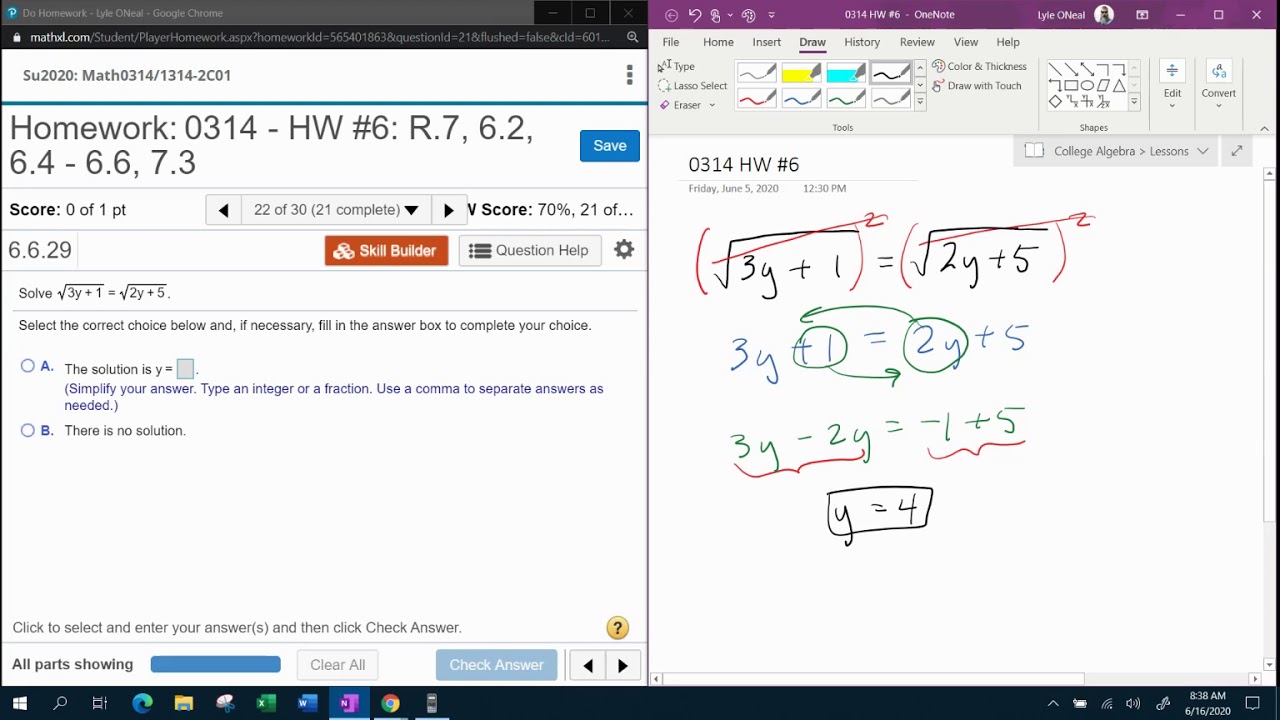 College Algebra Coreq - HW 7: Question 5 - MyLab Math - YouTube