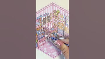 🌸 Adorable 3D Miniature Bakery Sticker Art 🌸 | Kawaii Tokyo-Inspired Crafting Fun! 🧁✨ #3dstickers