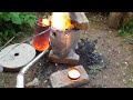 Melting - Casting Copper in My Charcoal Powered Furnace