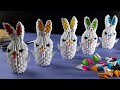 How to make a paper rabbit [3D origami tutorial]