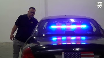 27" G2 Vigilante Series 30W Traffic Advisor COB LED Strobe Light Bar with Suction Cup Brackets