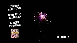 Ol' Glory - 500g Finale Cake 36 shots - Red White Blue Performance - World Class Fireworks