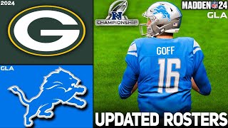 Lions vs. Packers | NFC Championship | 2024 - 2025 Updated Rosters | Madden 24 PS5 Simulation by GLA 1,238 views 2 days ago 1 hour, 9 minutes