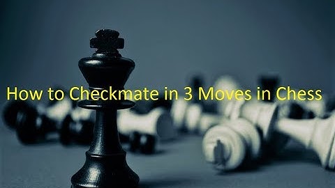 How to Win a Chess Game in 3 Moves