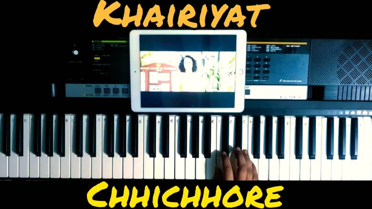 Khairiyat Chhichhore Piano tutorial keyboard notes Arijit