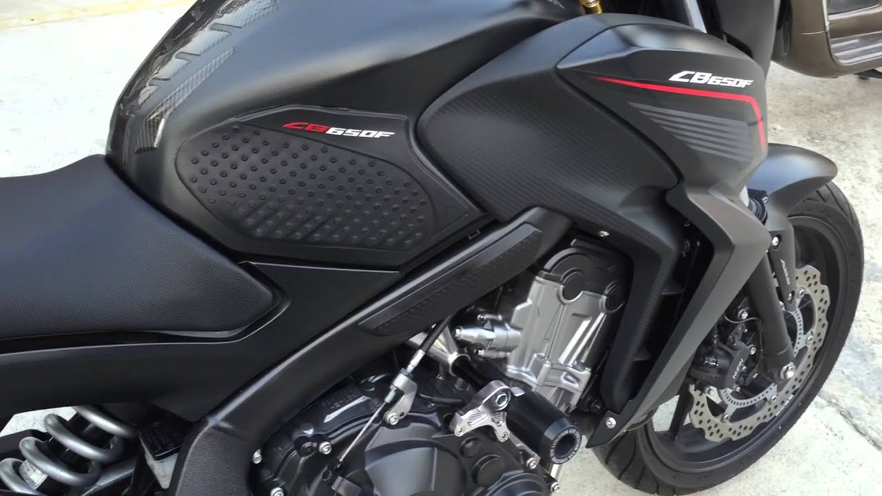 CB650F modified stock exhaust by fix performance - YouTube