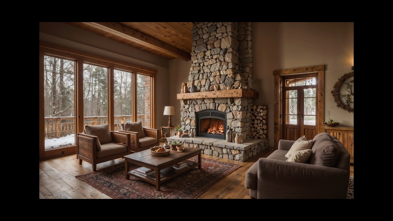 Cozy Cabin Fireplace 🔥 8 Hours of Relaxing Fire Sounds for Sleep, Study & Relaxation