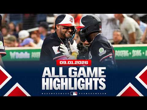 Highlights from ALL GAMES on 9/1 (Twins score 15 RUNS, Giants-Pirates WILD  game & MORE!)