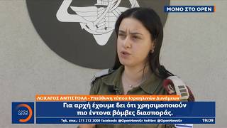 Υπεύθυνη Τύπου Ισραηλινών Δυνάμεων Το Ιράν Χρησιμοποιεί Βόμβες Διασποράς Κατά Πολιτών Open Tv