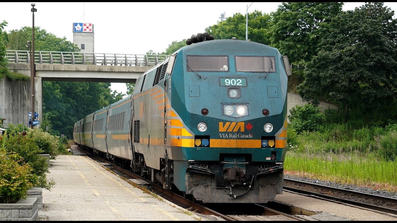 RAILREEL Hot & Heavy CN VIA Beachville & Woodstock Ontario July 26 2025.