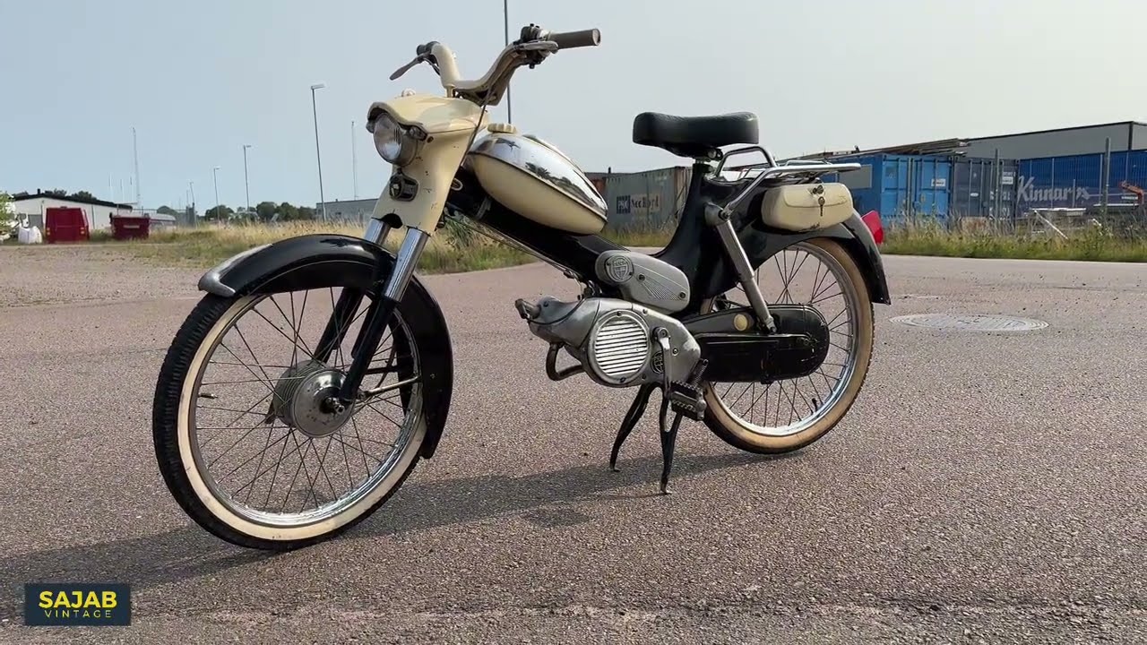 PUCH, modell VS50D, Lyx, 1964 - Engine start - YouTube