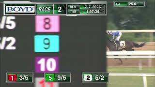 RACE 2 PROGRAM 7 7 2026