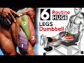 Home leg workout with Dumbbells.