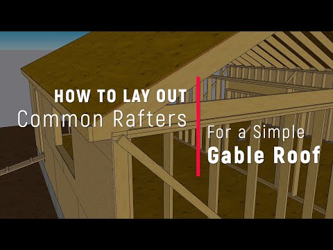 Common Rafter Layout: How to Measure, Mark, and Cut Rafters for a Gable Roof