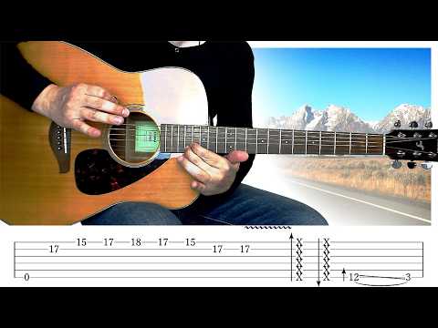 Thunder Blues Rock [Easy Riff for Beginners] Guitar Lesson w/ Tabs!